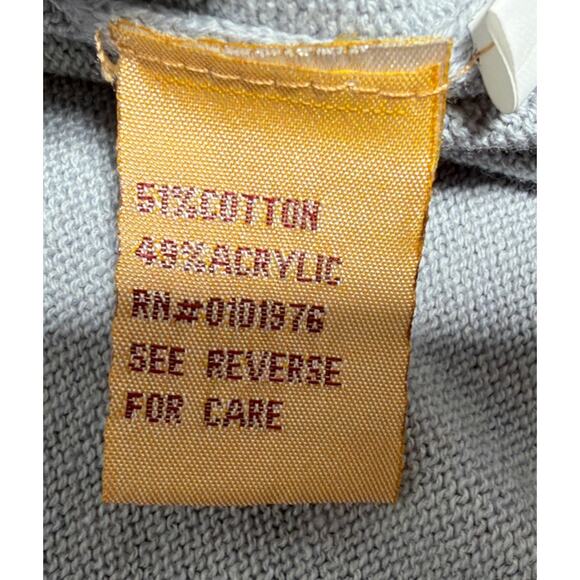 INSERCH ACRYLIC LIMITED EDITION MOCK NECK SWEATER MENS XL GREY NEW PREPPY CASUAL - Picture 9 of 9